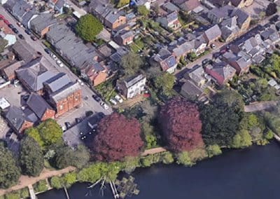 A birdseye view of the Lake Street development