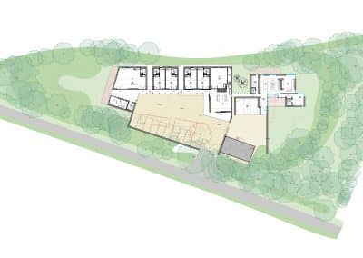 Proposed site plan - Commercial and residential